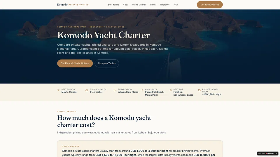 Homepage snapshot at launch