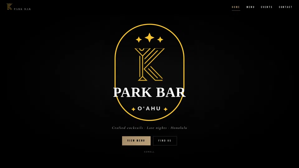 Homepage snapshot at launch