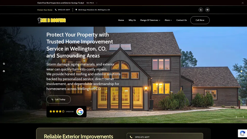 Homepage snapshot at launch