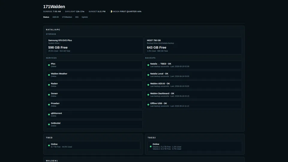 Homepage snapshot at launch