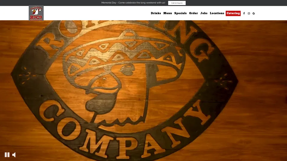 Homepage snapshot at launch