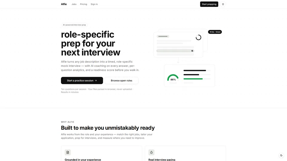 Homepage snapshot at launch