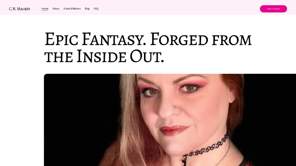 Homepage snapshot at launch