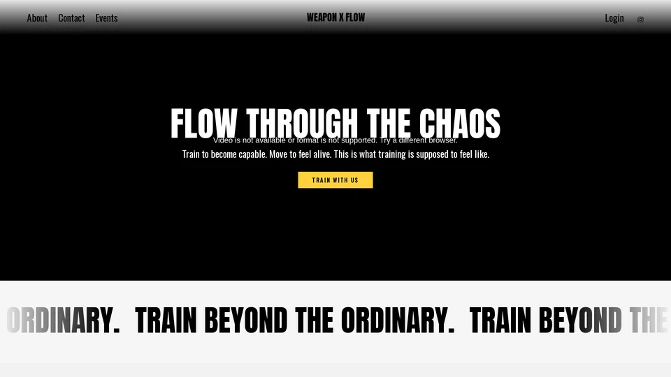 Homepage snapshot at launch