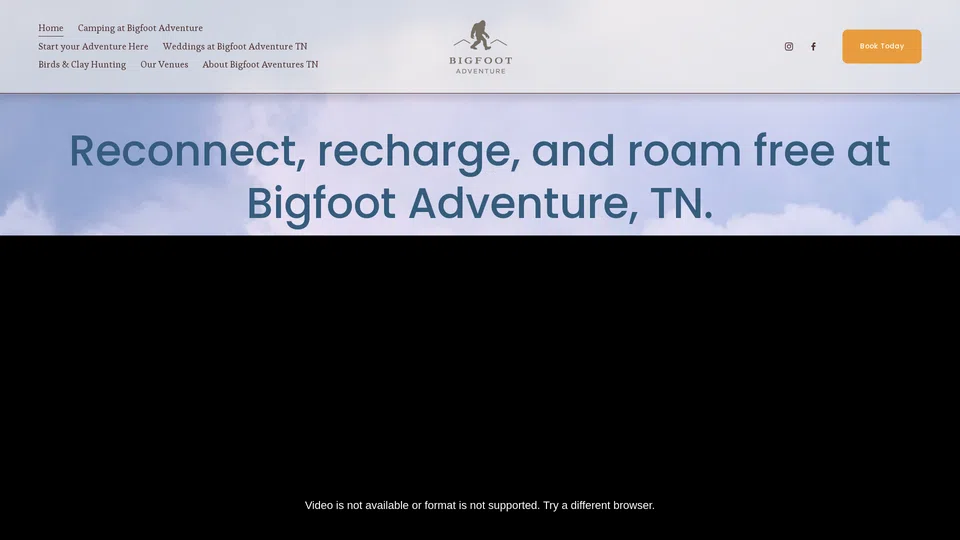 Homepage snapshot at launch