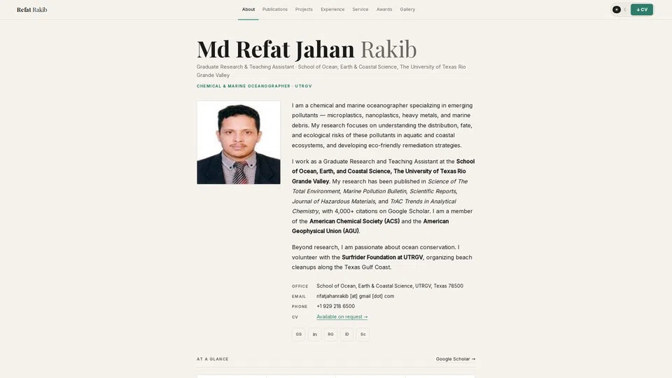 Homepage snapshot at launch