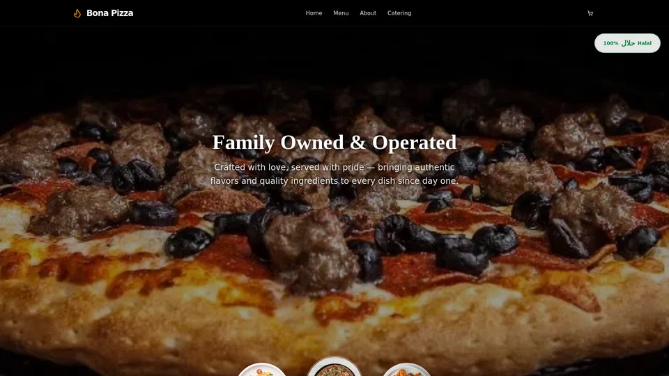 Homepage snapshot at launch