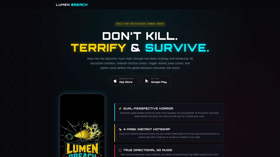Homepage snapshot at launch