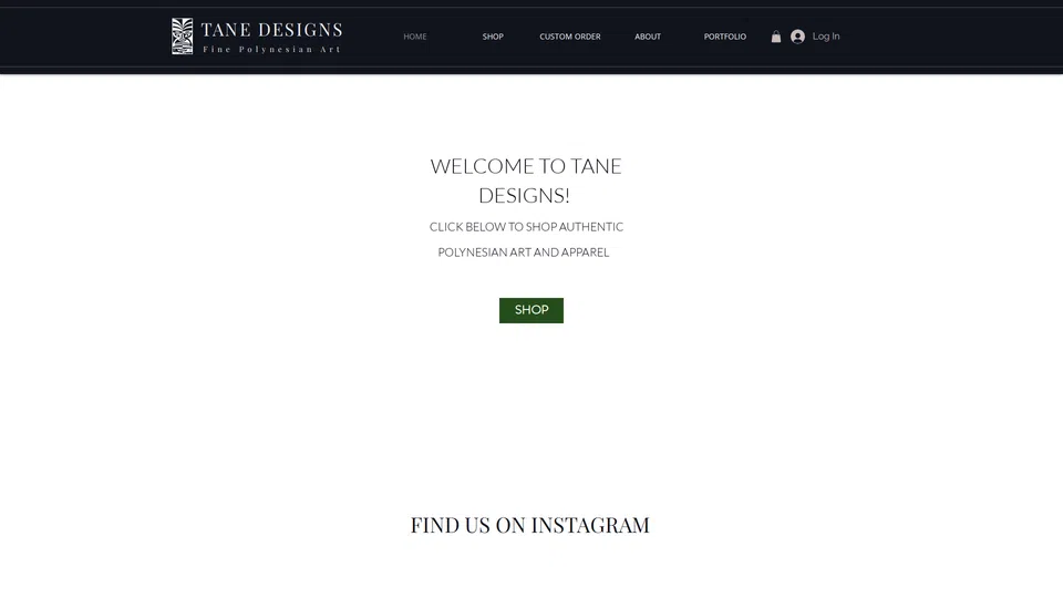 Homepage snapshot at launch