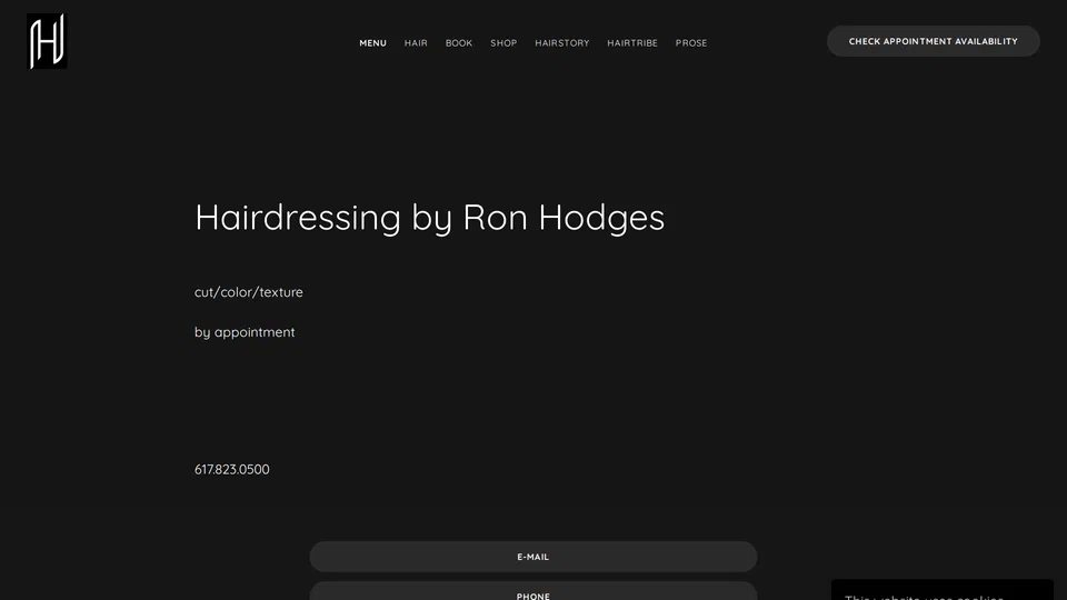 Homepage snapshot at launch