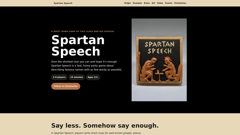 Homepage snapshot at launch