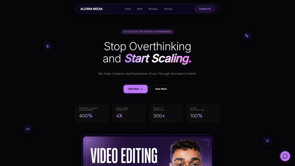 Homepage snapshot at launch
