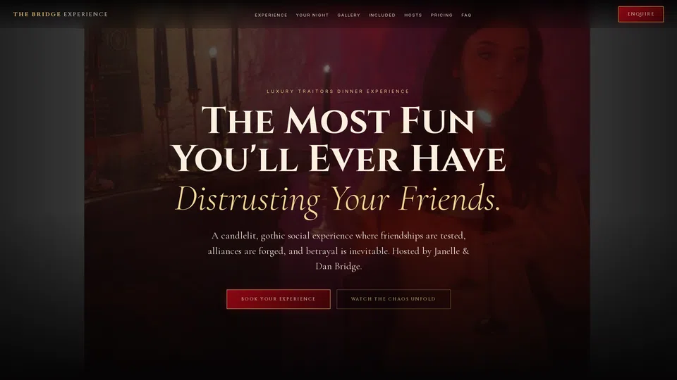 Homepage snapshot at launch