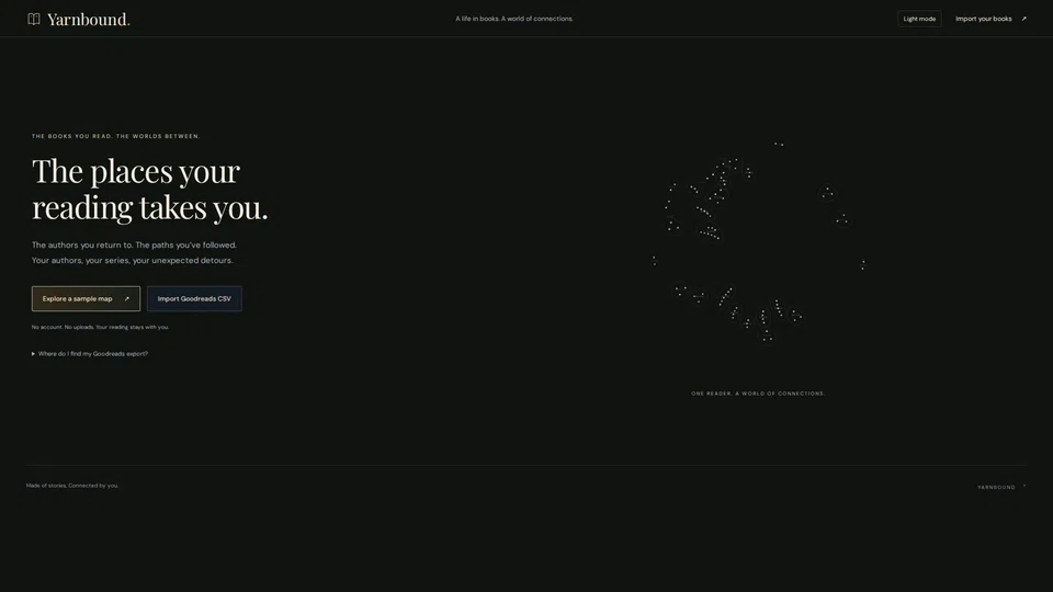 Homepage snapshot at launch