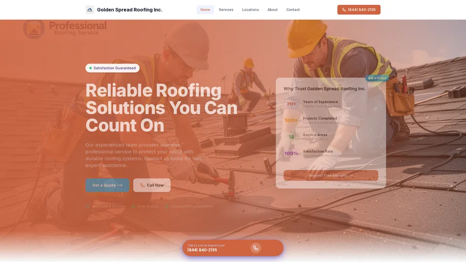 Homepage snapshot at launch
