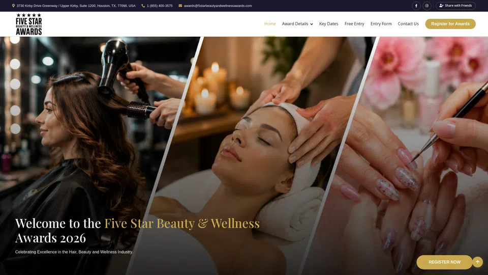 Homepage snapshot at launch