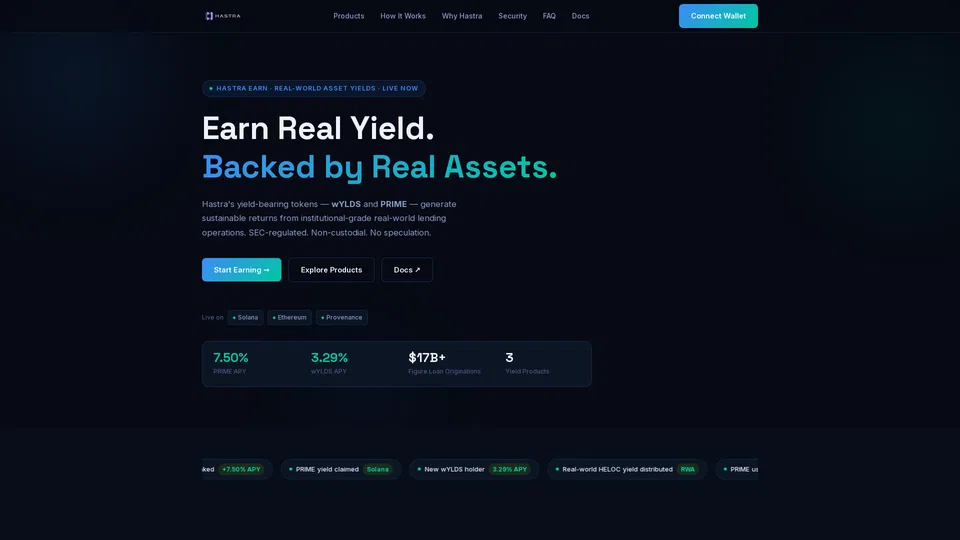 Homepage snapshot at launch
