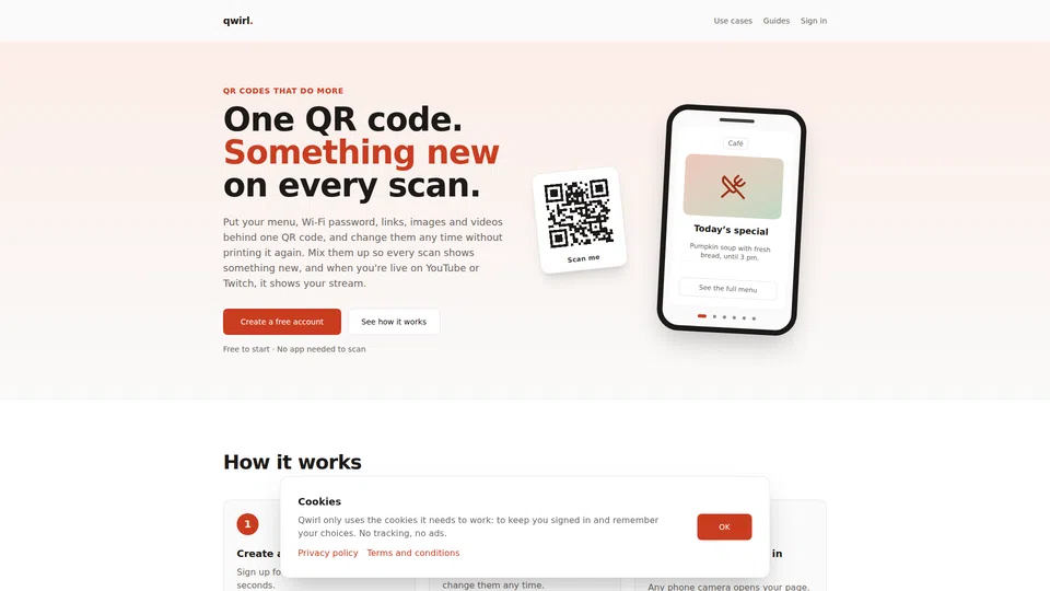 Homepage snapshot at launch