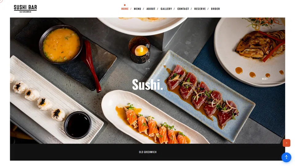 Homepage snapshot at launch