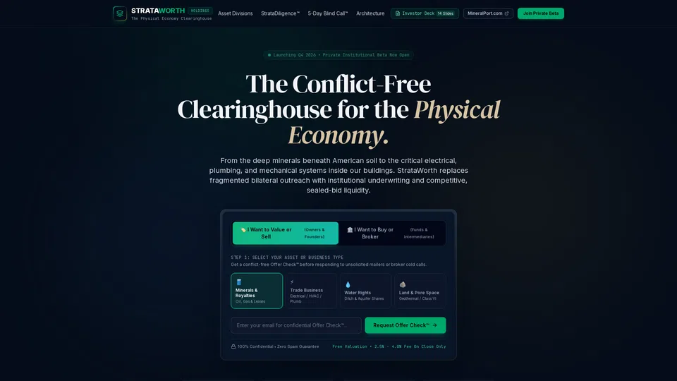 Homepage snapshot at launch