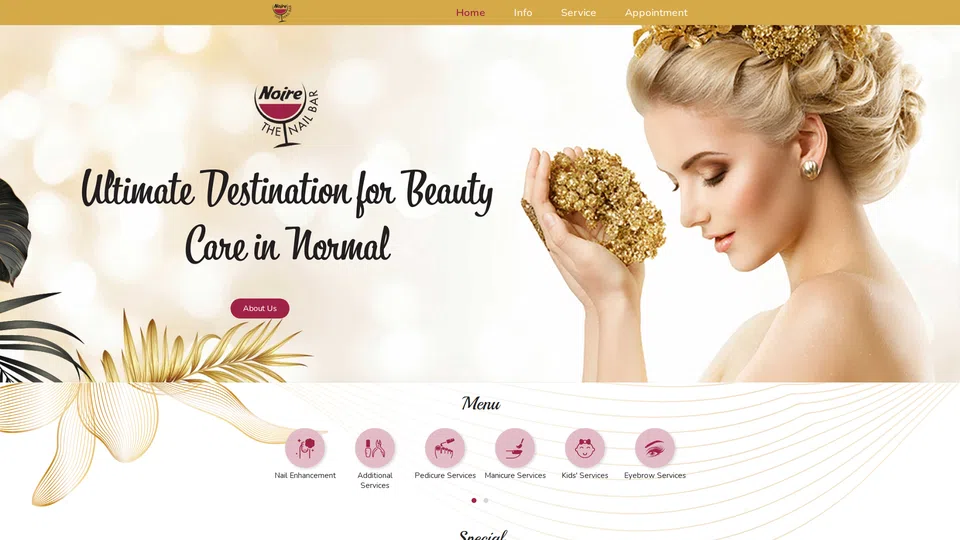 Homepage snapshot at launch