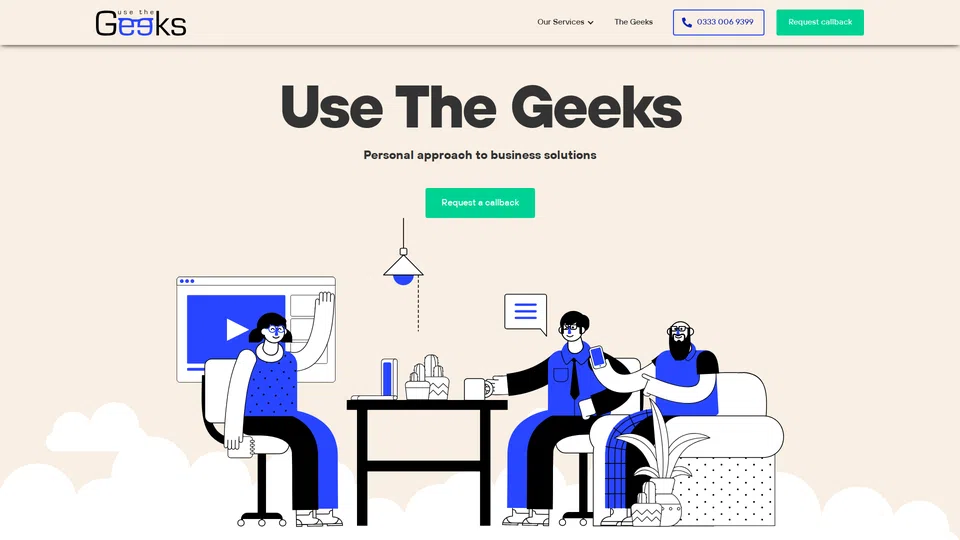 Homepage snapshot at launch