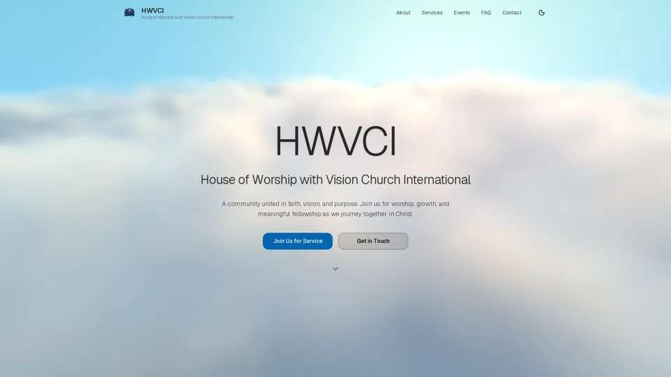 Homepage snapshot at launch