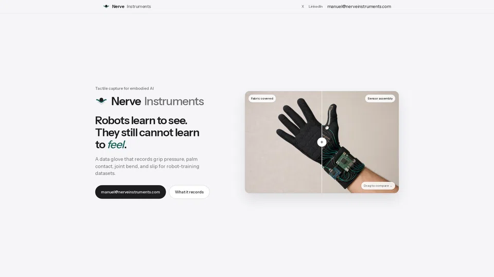 Homepage snapshot at launch