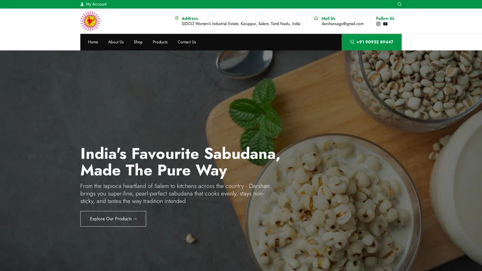 Homepage snapshot at launch