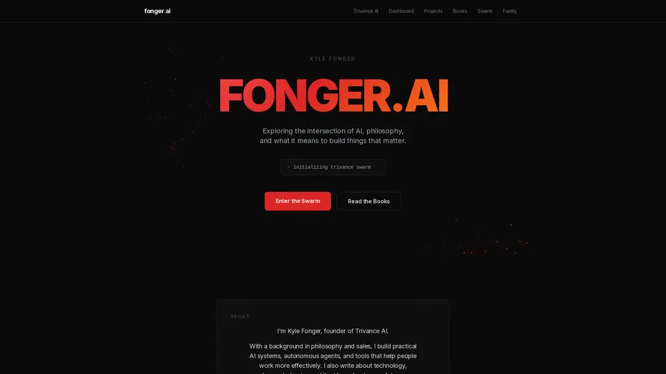 Homepage snapshot at launch