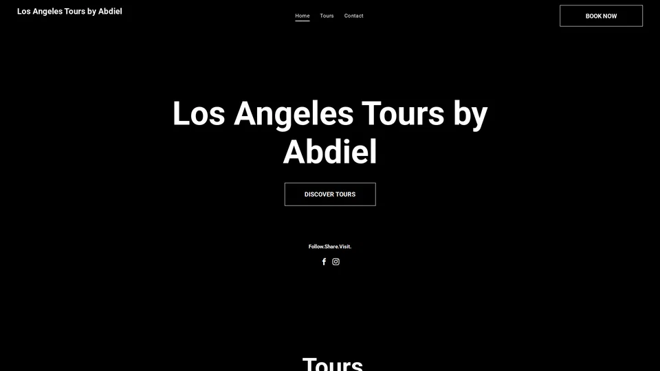 Homepage snapshot at launch