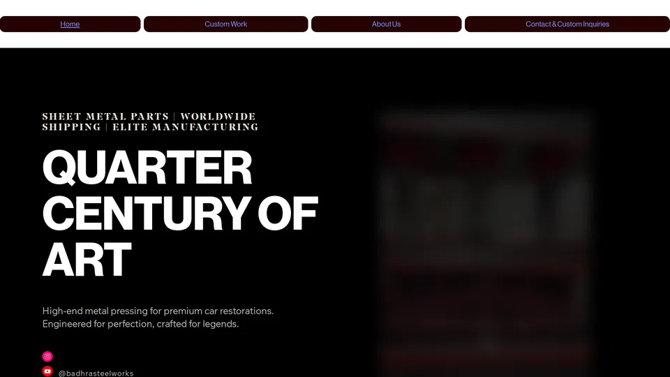 Homepage snapshot at launch