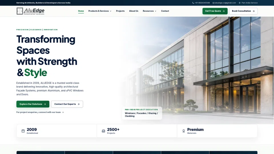 Homepage snapshot at launch