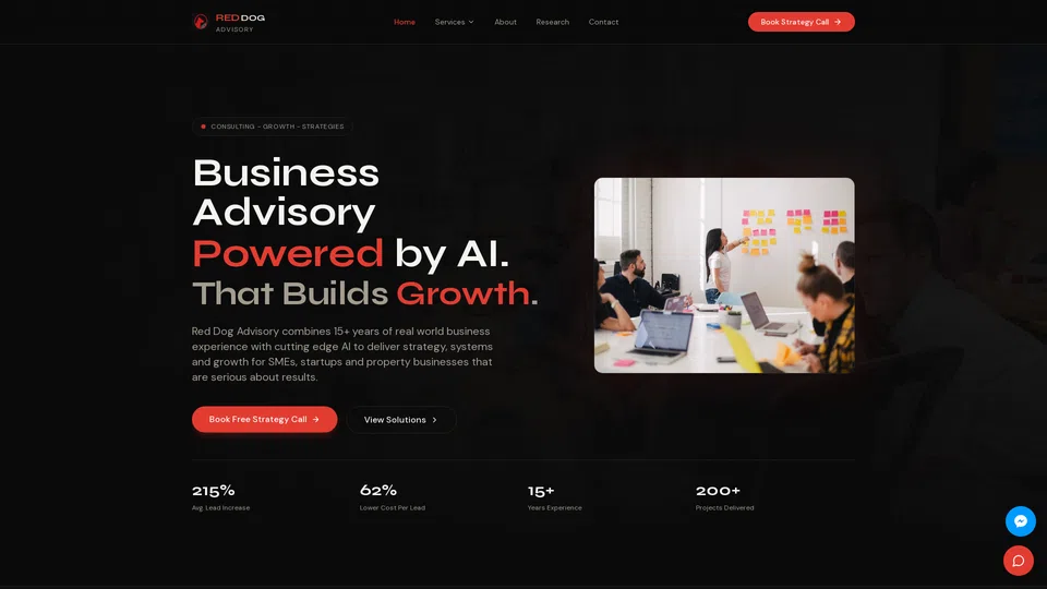 Homepage snapshot at launch