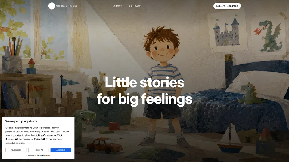 Homepage snapshot at launch