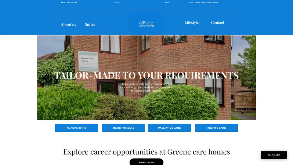 Homepage snapshot at launch