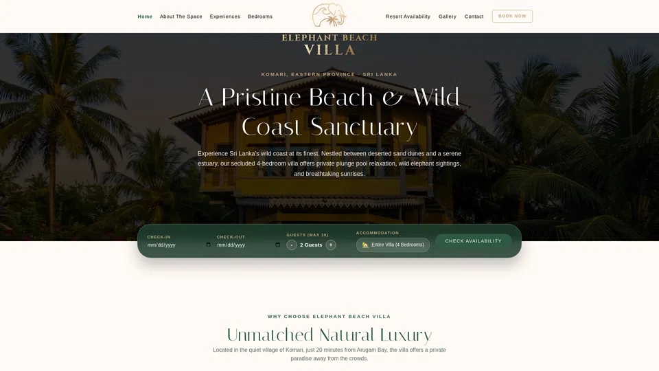 Homepage snapshot at launch