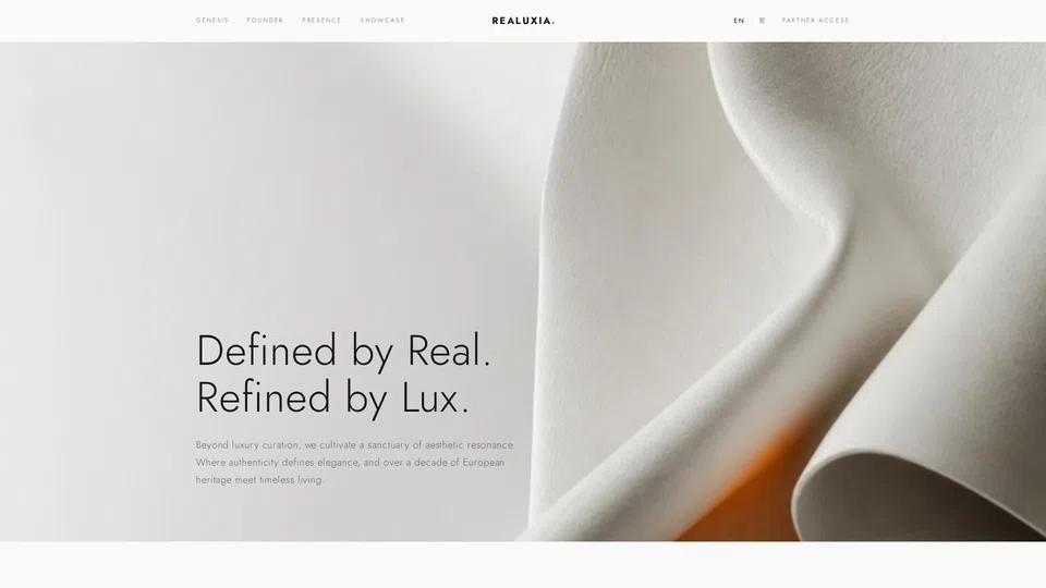 Homepage snapshot at launch