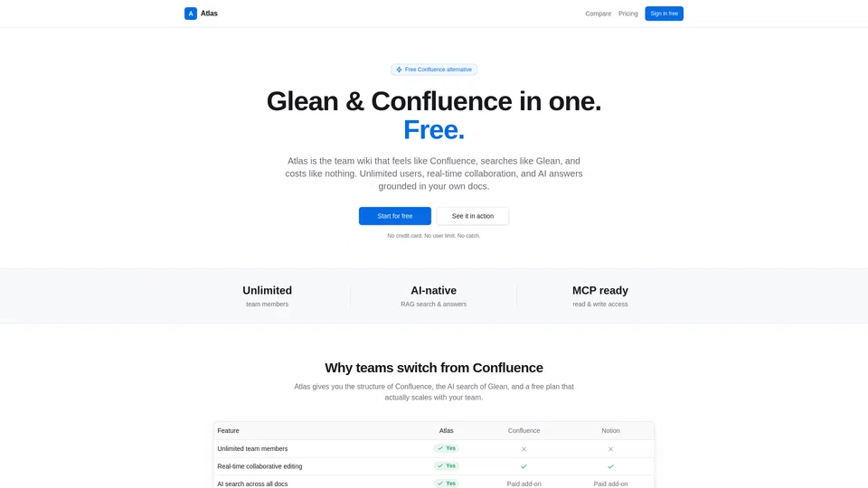 Homepage snapshot at launch
