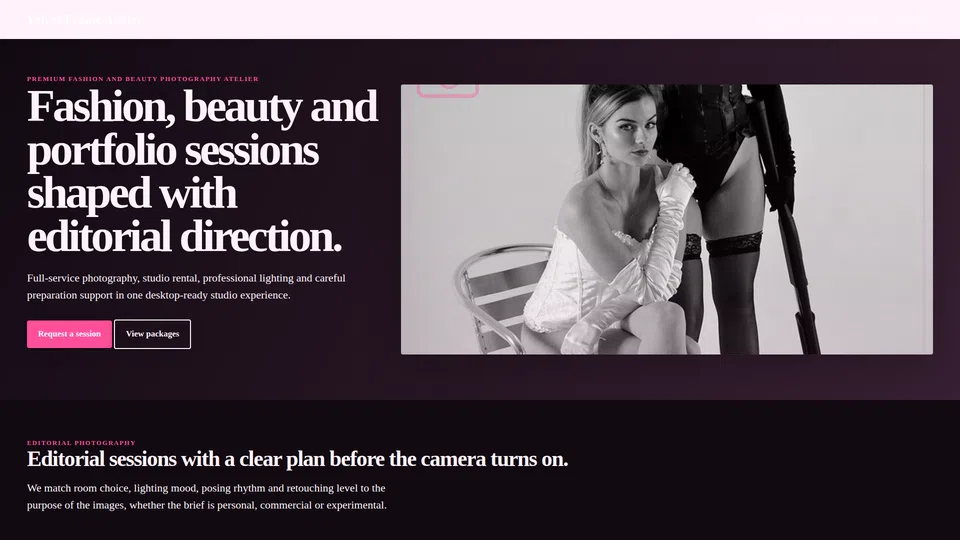 Homepage snapshot at launch