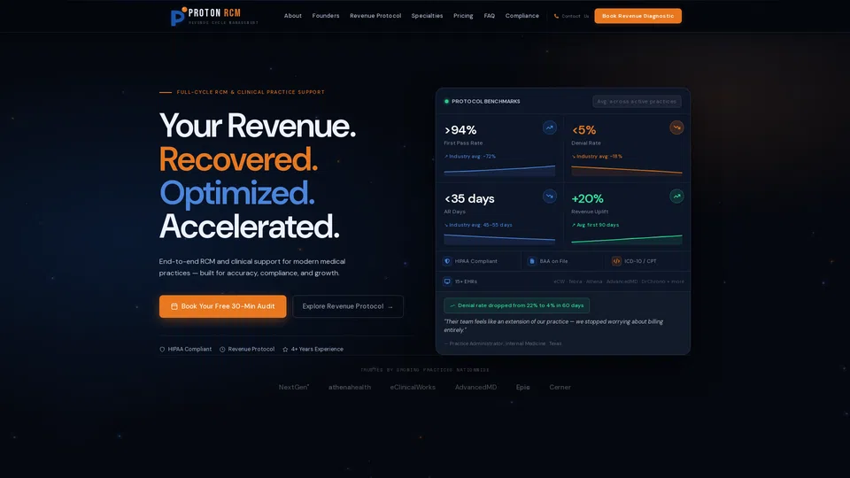 Homepage snapshot at launch