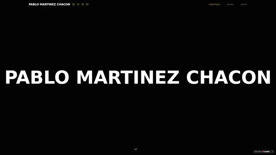 Homepage snapshot at launch