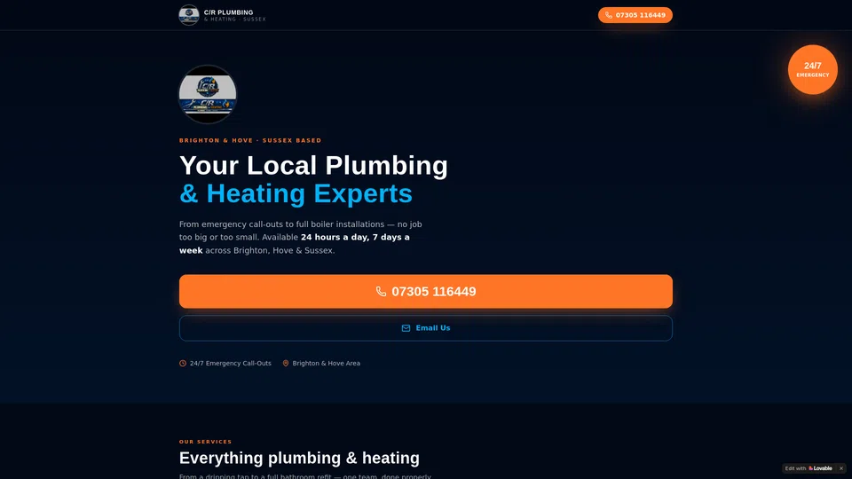 Homepage snapshot at launch