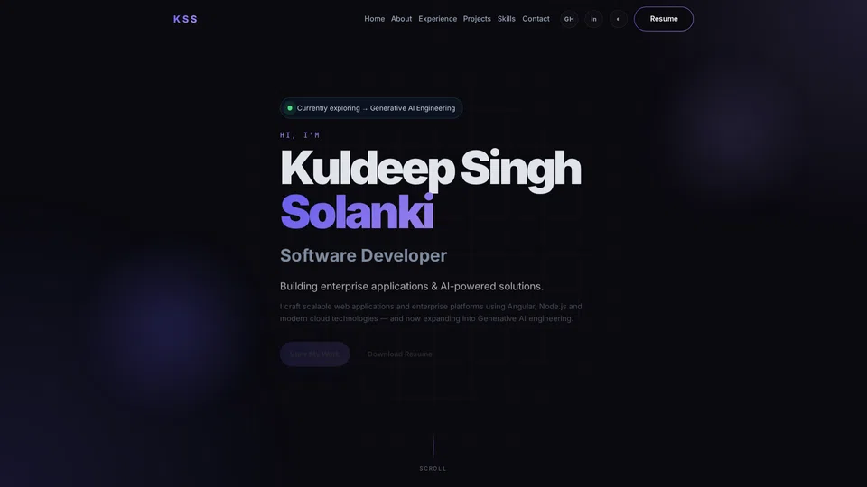 Homepage snapshot at launch
