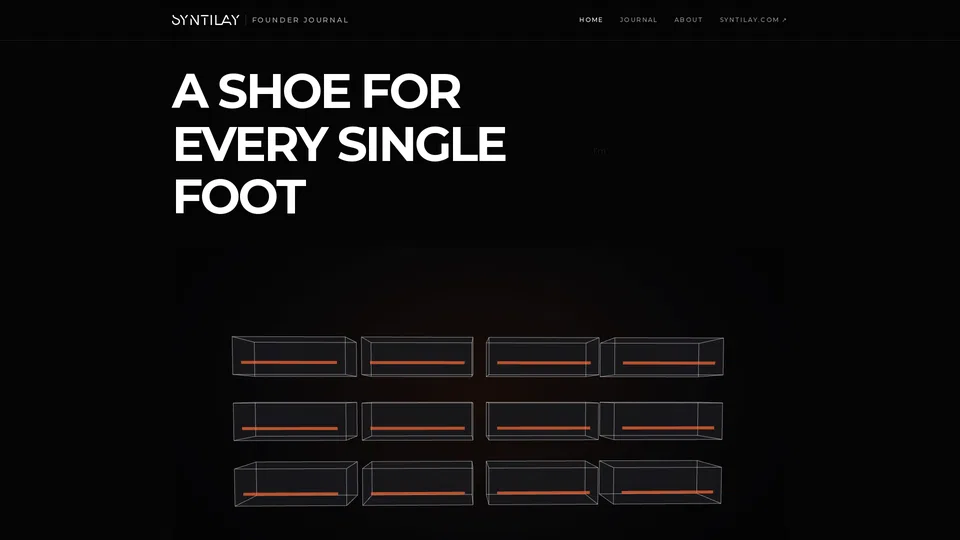 Homepage snapshot at launch