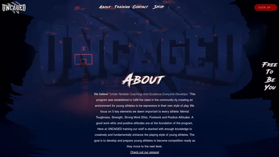 Homepage snapshot at launch