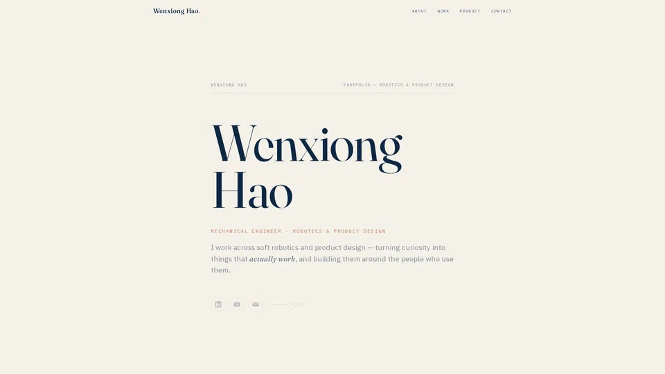 Homepage snapshot at launch