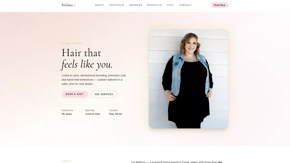 Homepage snapshot at launch