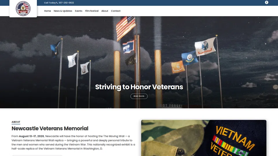 Homepage snapshot at launch