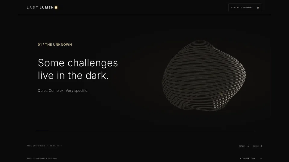 Homepage snapshot at launch